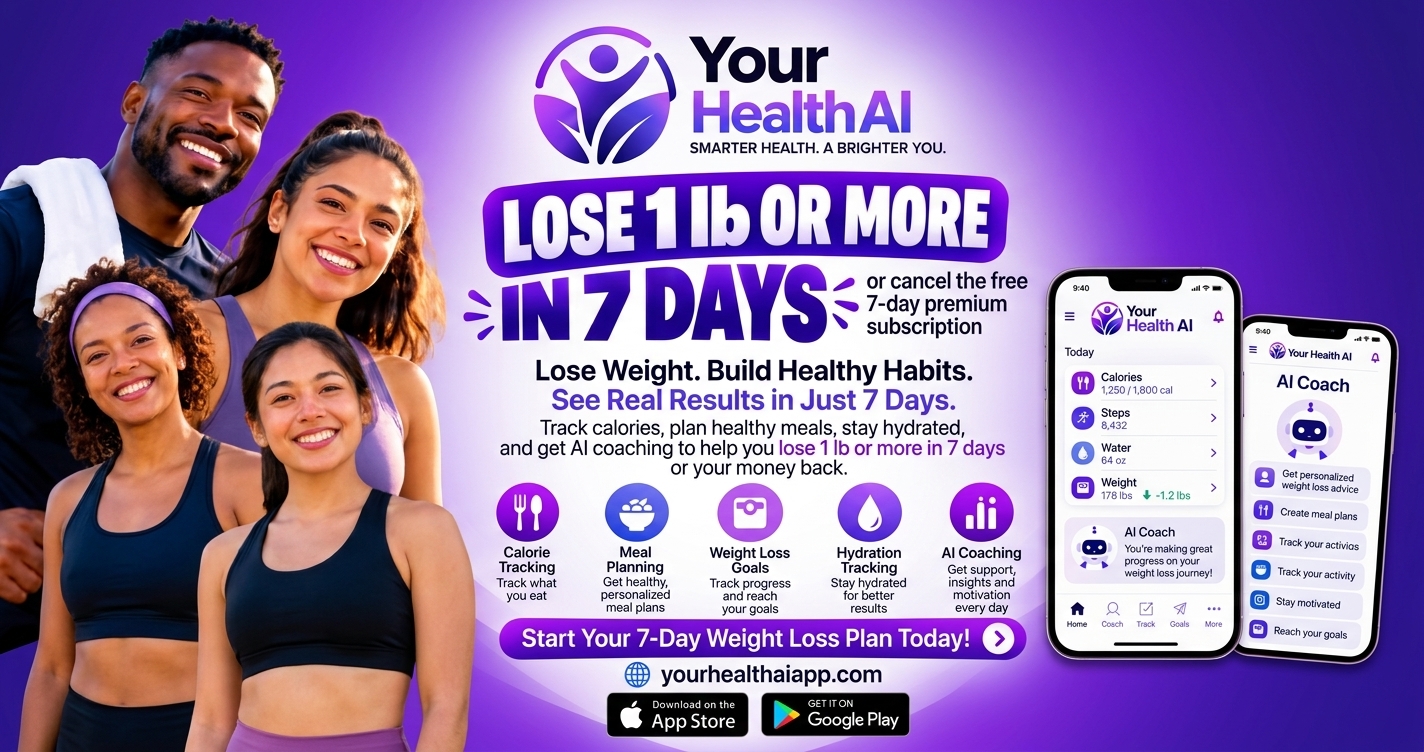 Your Health AI app screen, a MacroFactor alternative with an AI health coach